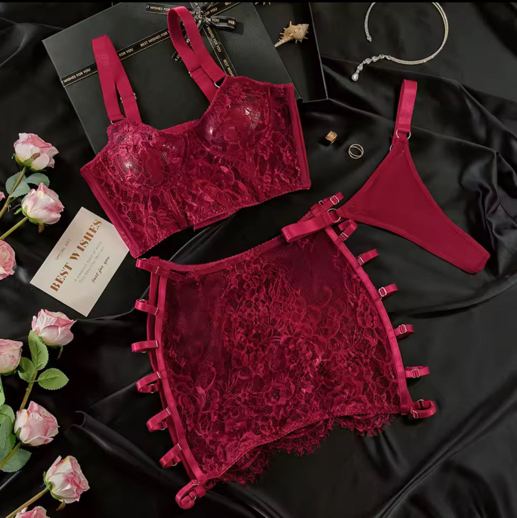Conjunto de lencería Pasión Ardiente