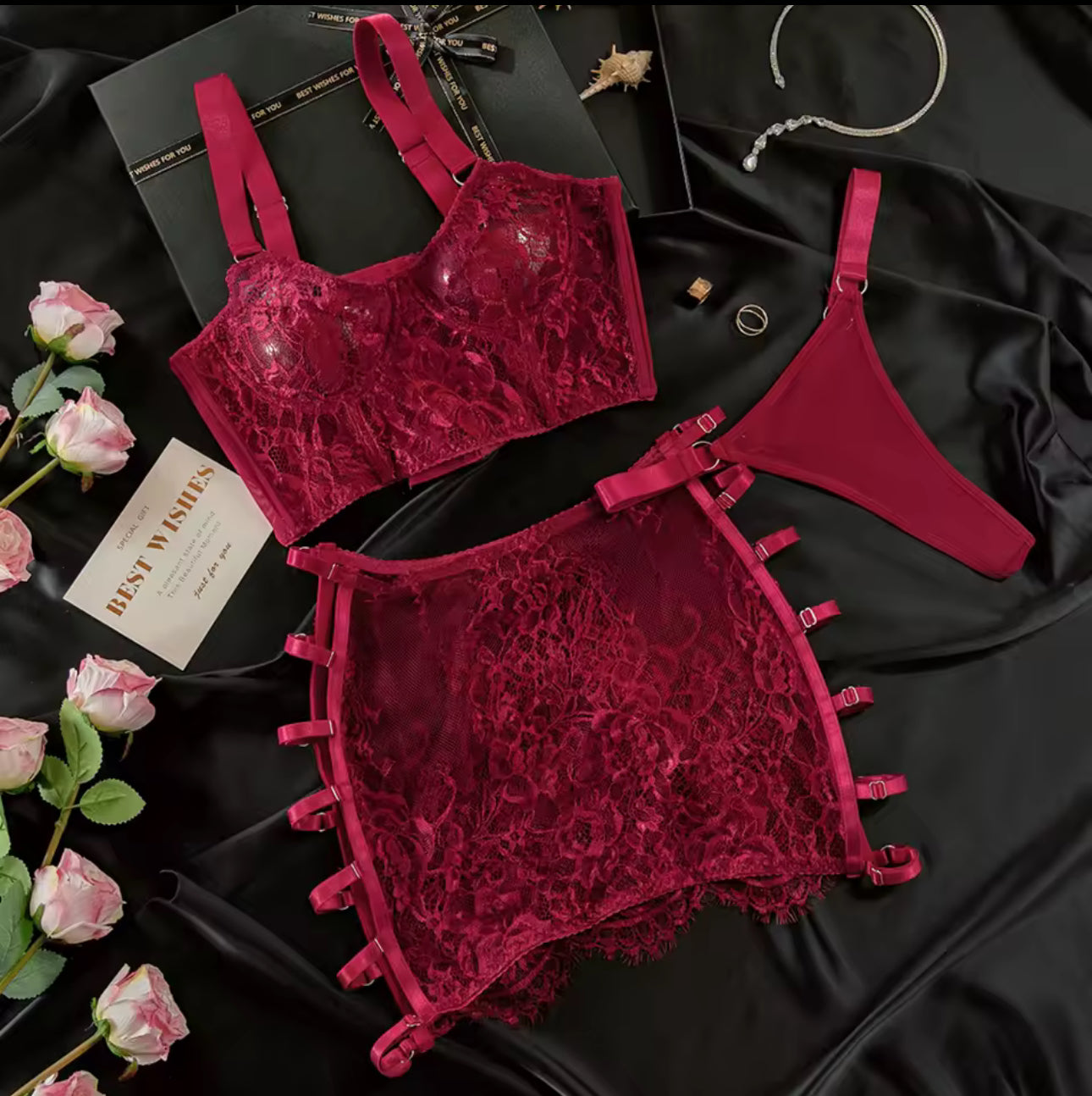 Conjunto de lencería Pasión Ardiente