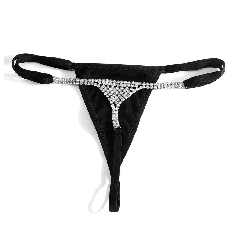 Cadena de cuerpo de bikini sexy con incrustaciones de diamantes brillantes de moda Accesorios Tanga