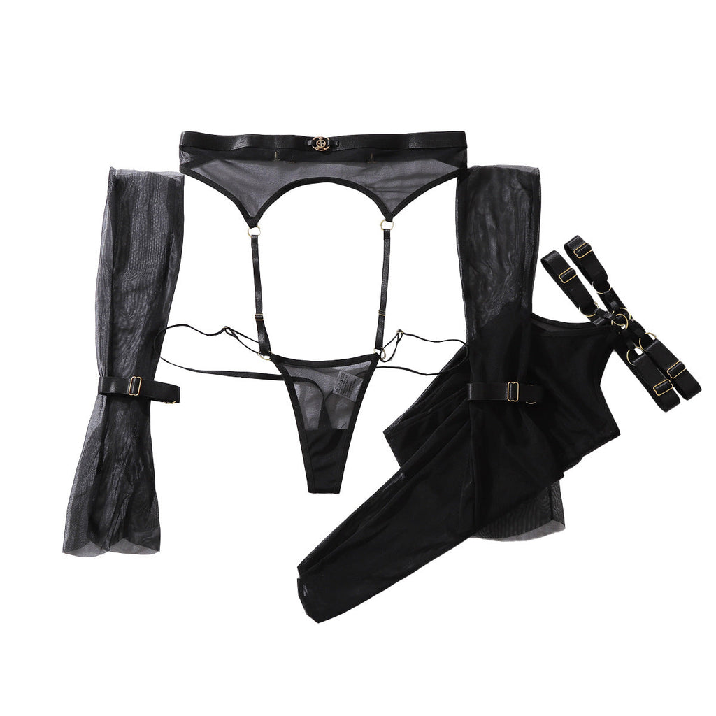 Sheer Mesh Sexy Hollow Out Slim Fit Thin Bodysuit