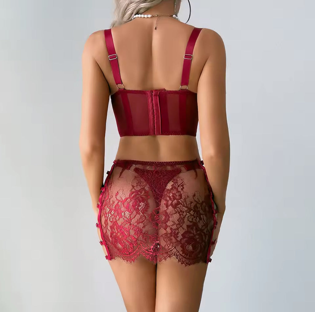 Conjunto de lencería Pasión Ardiente
