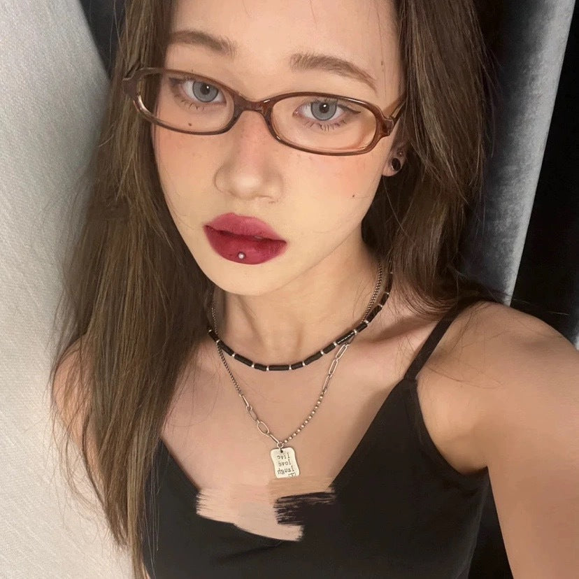 Retro Cosplay Square-Rimmed Glasses