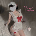 Big Bow Maid Uniform Cook Maid Cosplay Suit