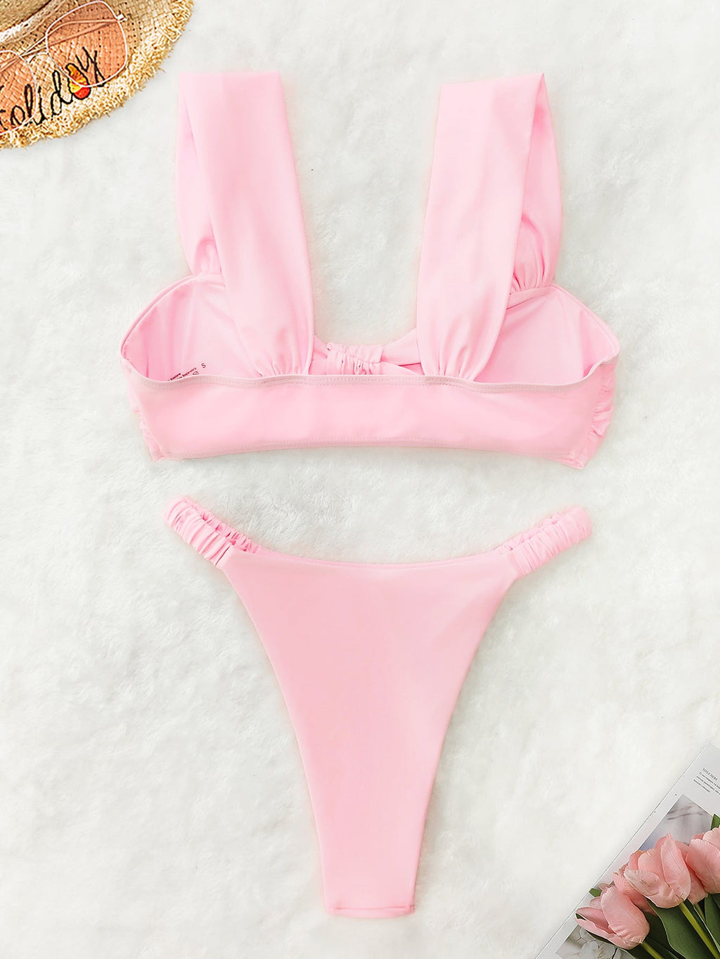 Traje de baño de tres piezas tipo bikini sexy