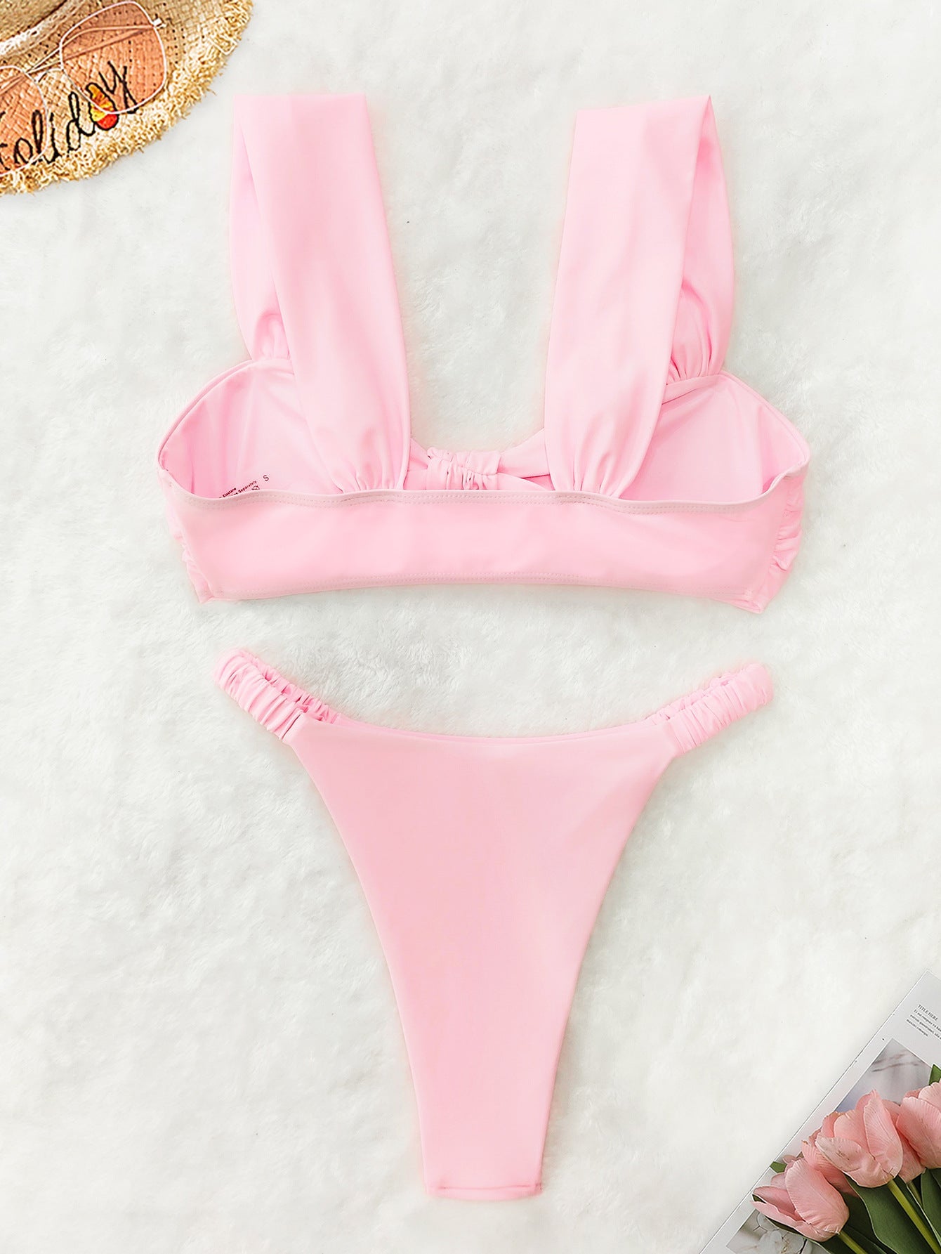 Traje de baño de tres piezas tipo bikini sexy