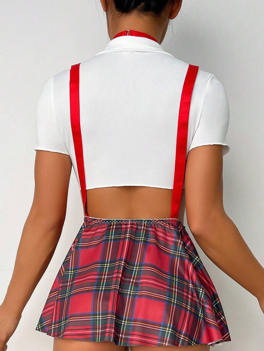 JK College Disfraz Sexy de Juego de Rol Conjunto de Lencería Sexy