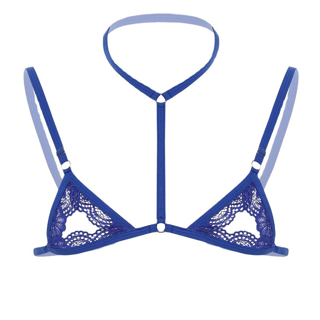 Sujetador de encaje de tres puntas sexy Ropa interior sexy para hombre