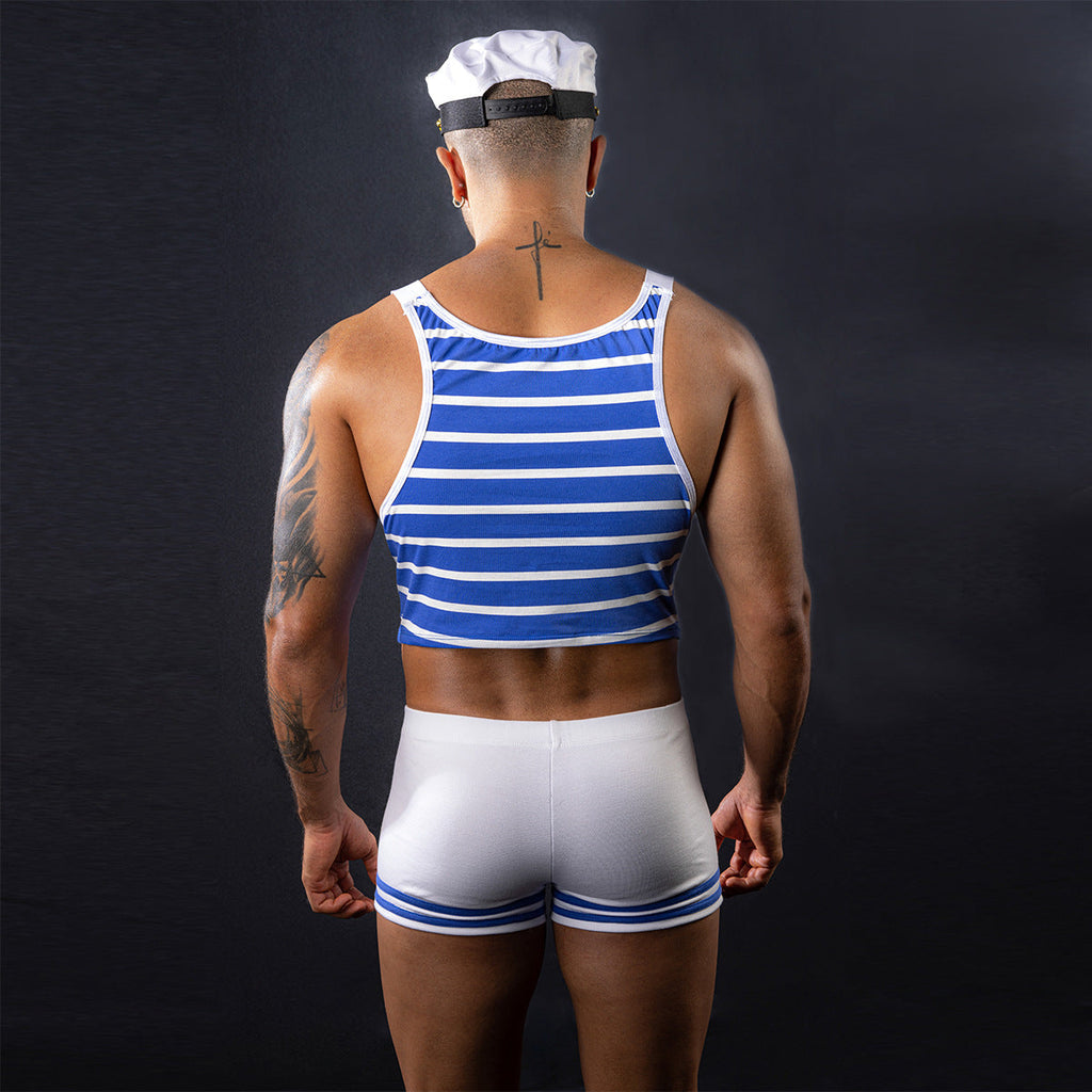 Conjunto de Ropa Interior Sexy de Disfraz de Marino para Hombre