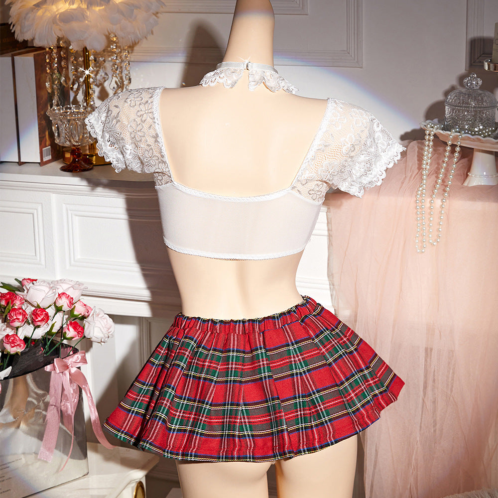 Disfraces de lencería de colegiala sexy para juegos de rol