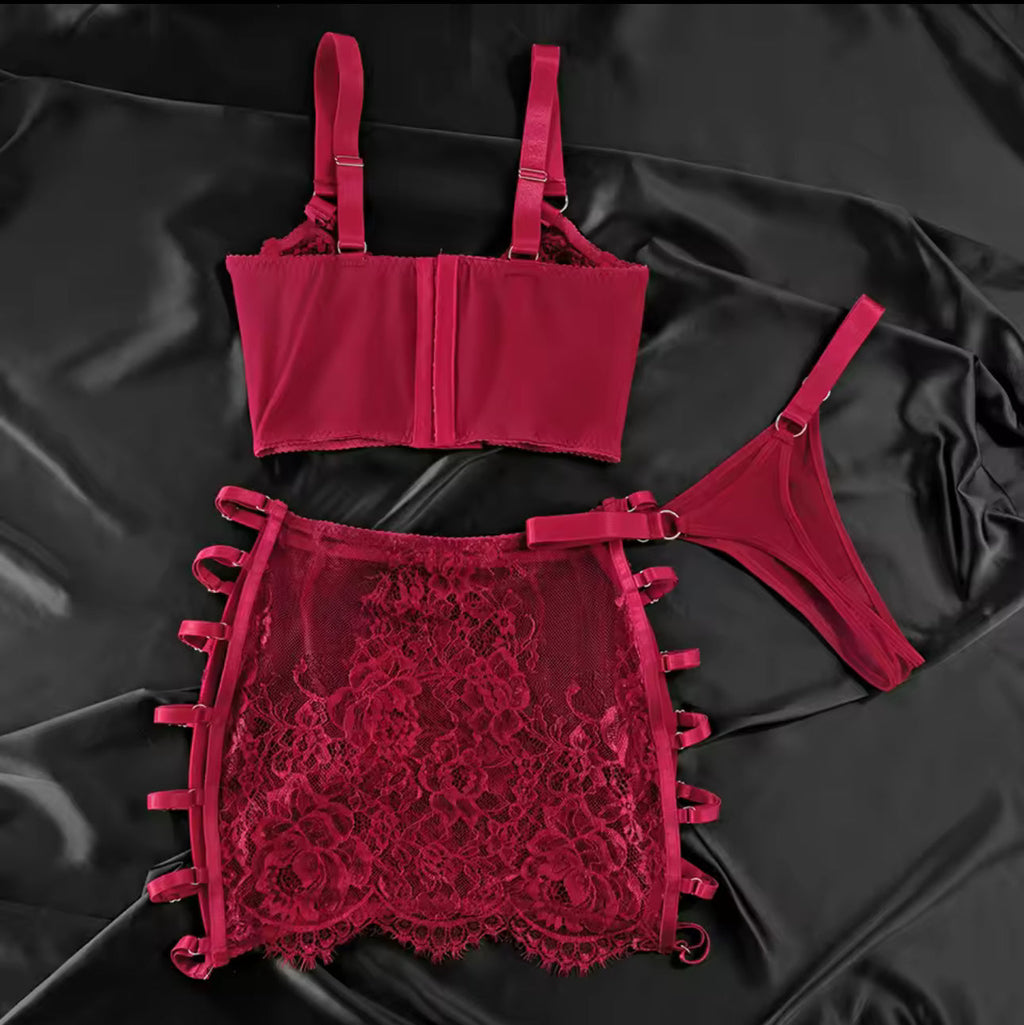 Conjunto de lencería Pasión Ardiente