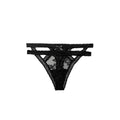 Solid Colors Breathable Tempting Look Sexy Women's Lace Cutout Underwear Set