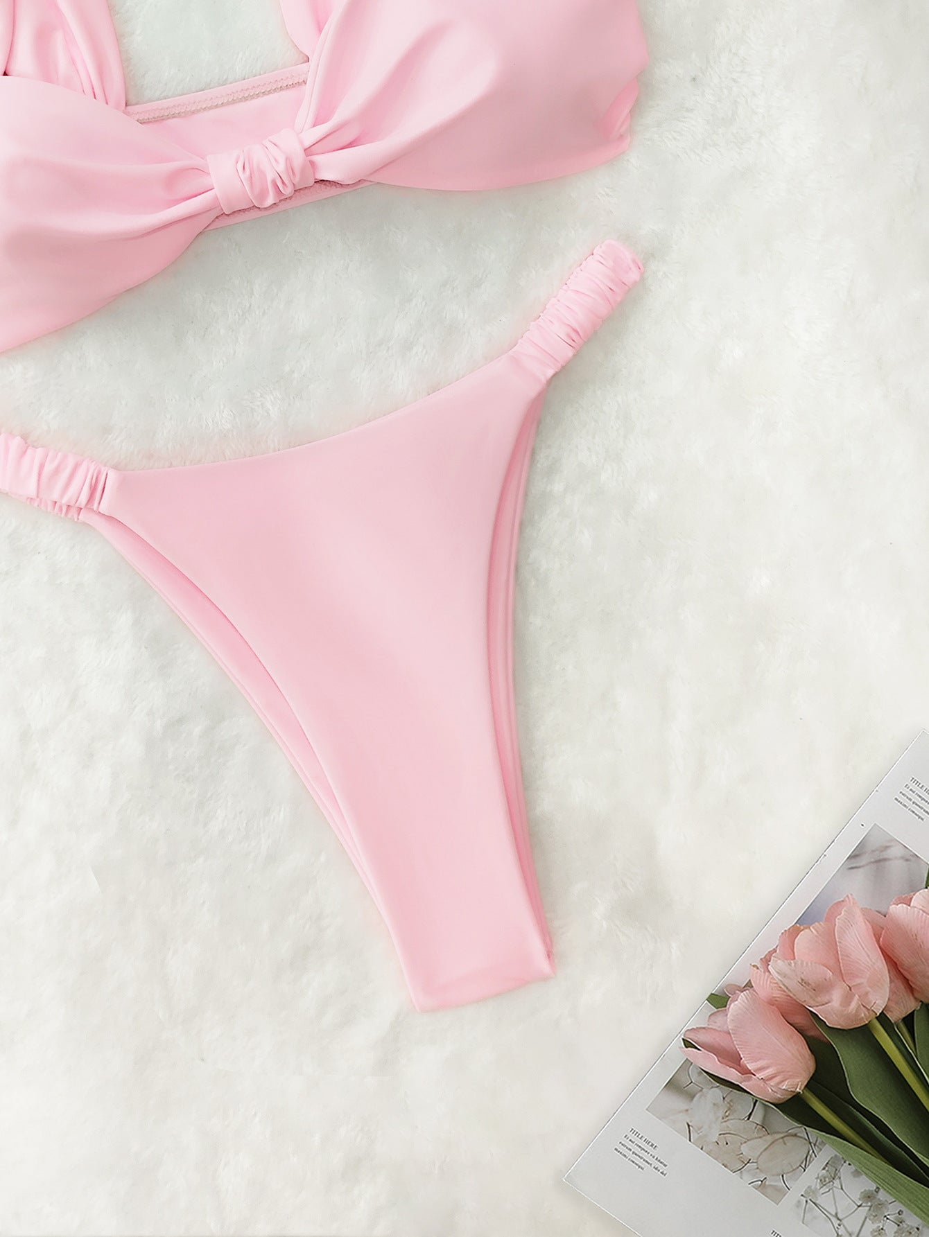 Traje de baño de tres piezas tipo bikini sexy