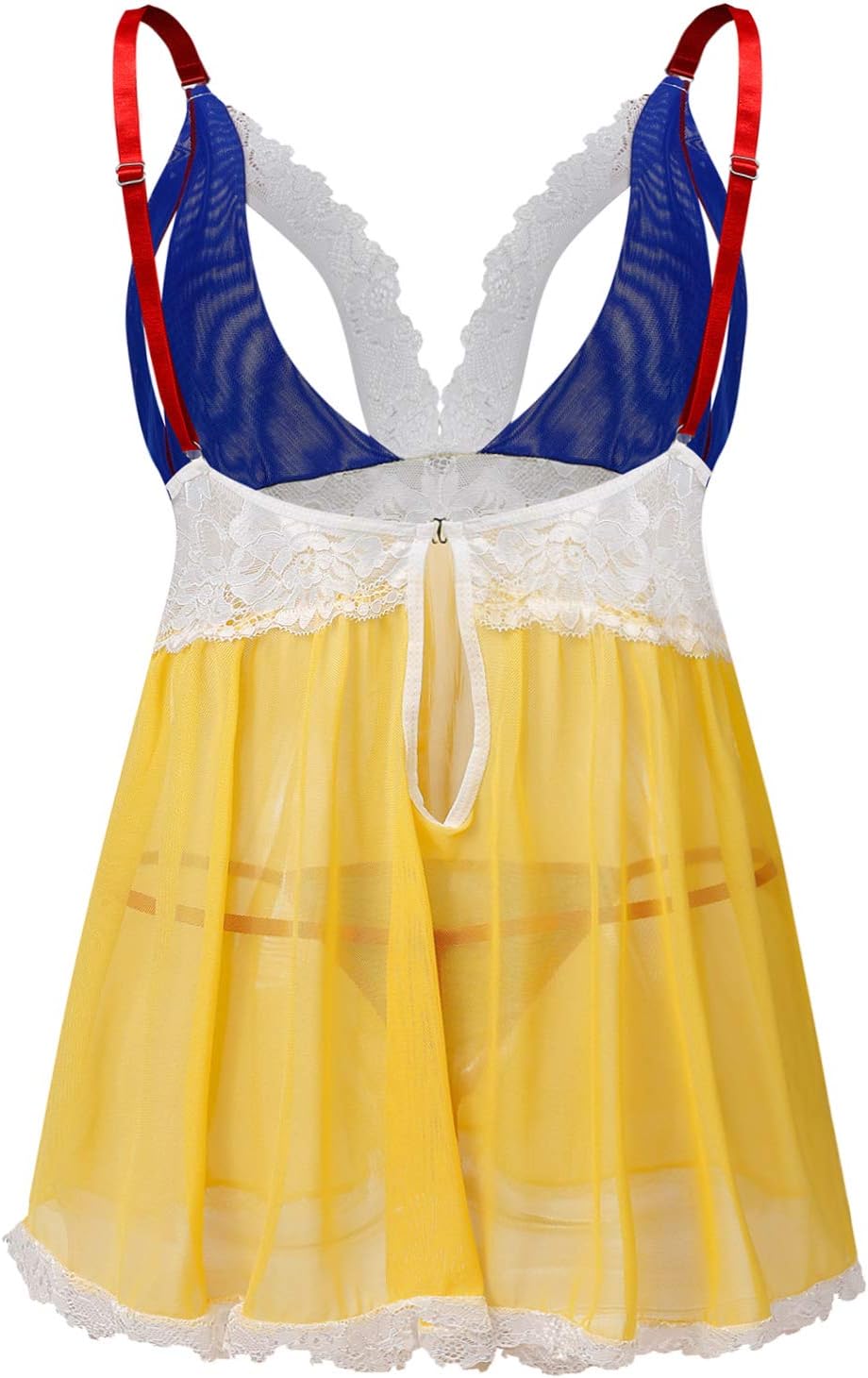 Pijama erótico con escote en V profundo, lencería sexy con vestido de dormir de encaje floral