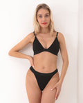 Comfortable Triangle Bra Thong Set
