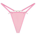 Sexy Love Heart Chain Bowknot Low Waist Seamless Women's Thong