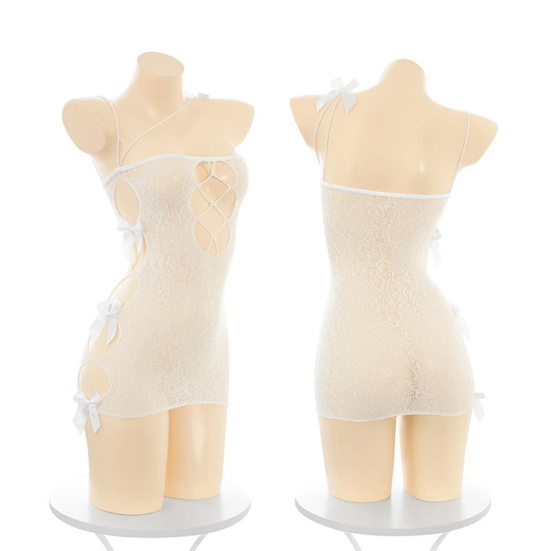 See-through Sexy Tearable Fishnet Clothes Hip Skirt
