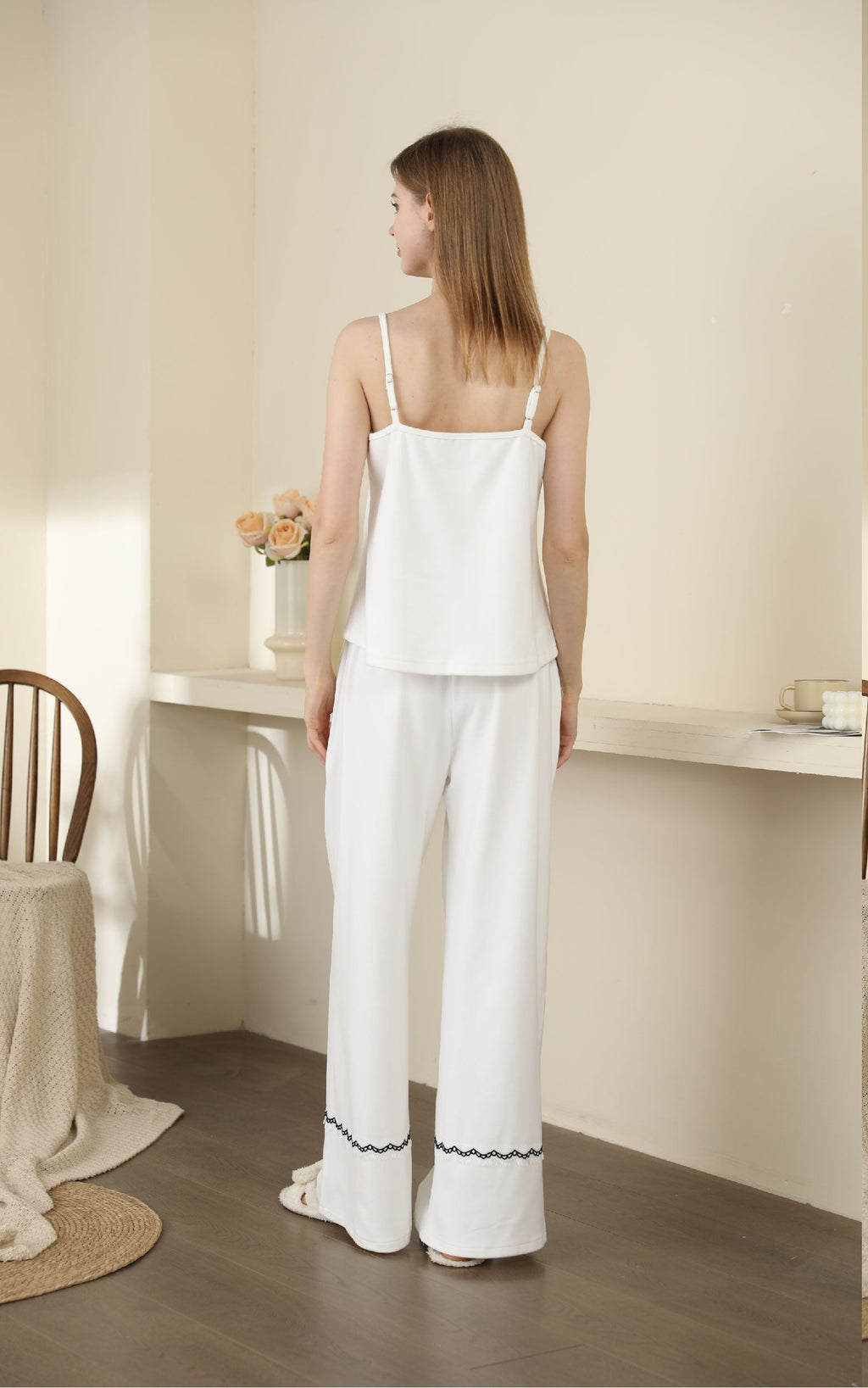 Pijama térmico de lujo minimalista de manga larga