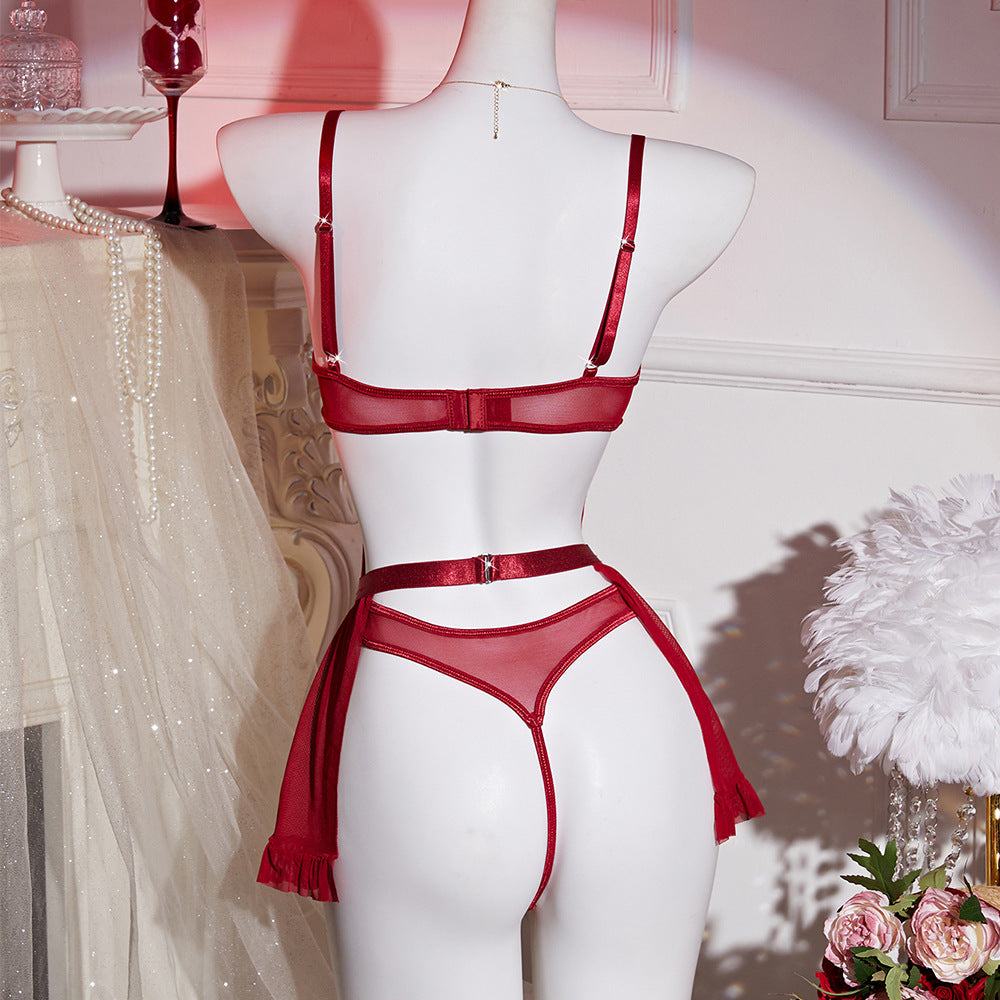 Body de encaje transparente Love Lencería sexy
