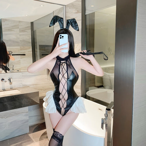 Bunny Girl PU Leather Sexy Uniform