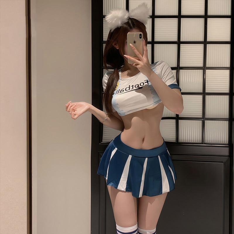 【9,9 $】 Traje de animadora sexy de fútbol de la Copa del Mundo para bebés