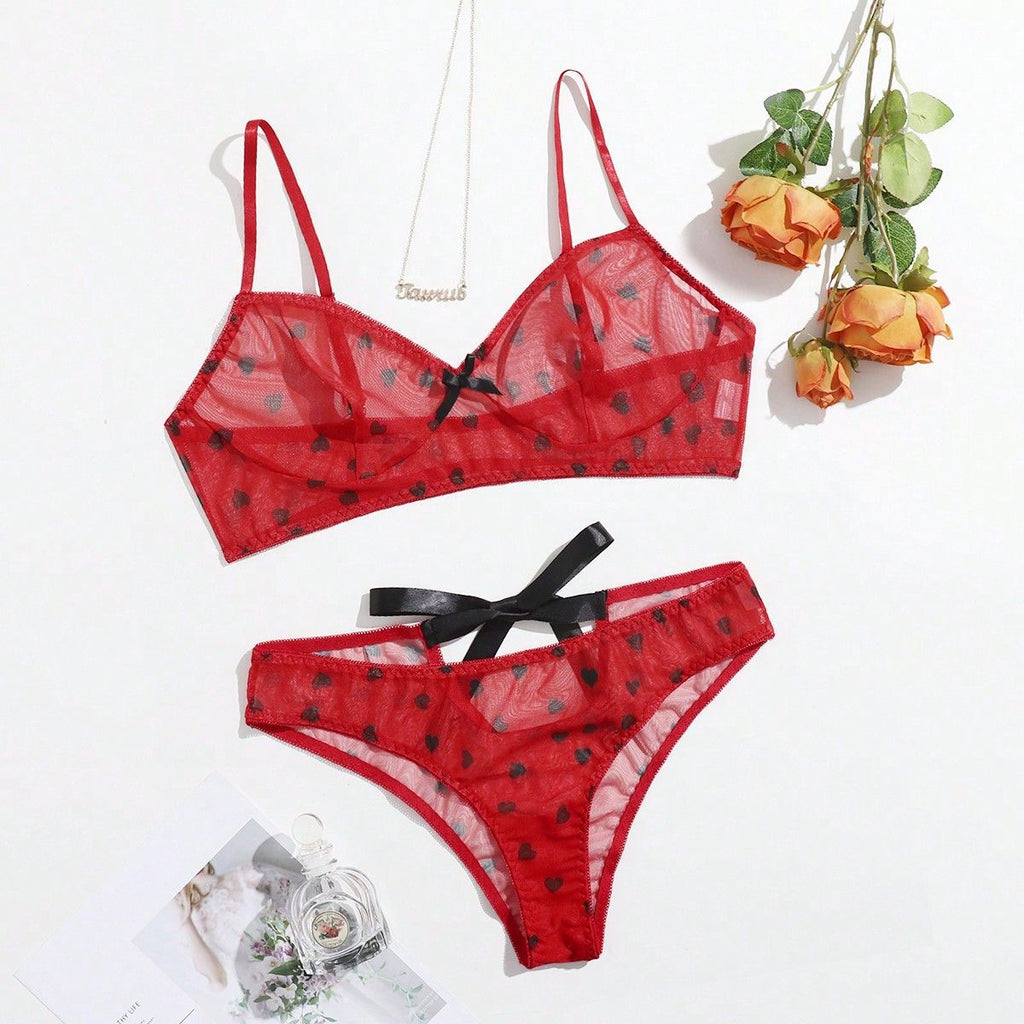 Plus Size Sexy Lingerie Three-piece Set with Backless Design Tempting and Transparent Lace