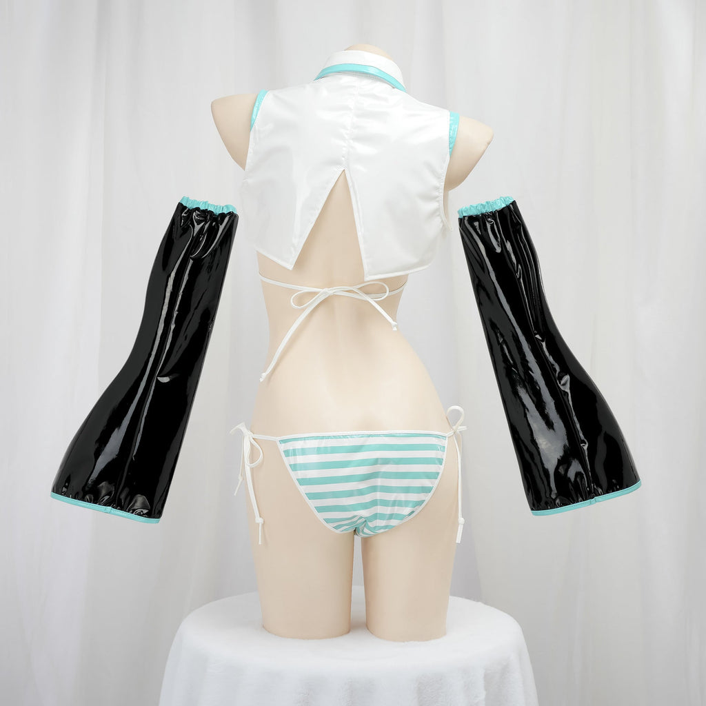 Patent Leather Hatsune Miku Bikini Set
