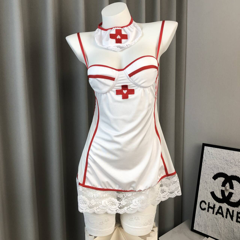 Sweet Nurse Role-playing Sexy Lingerie Set
